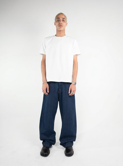 Raw blue regular fit jeans