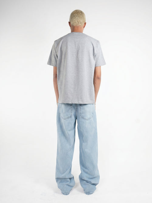 Sky blue regular fit jeans