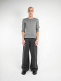 Washed black baggy denim