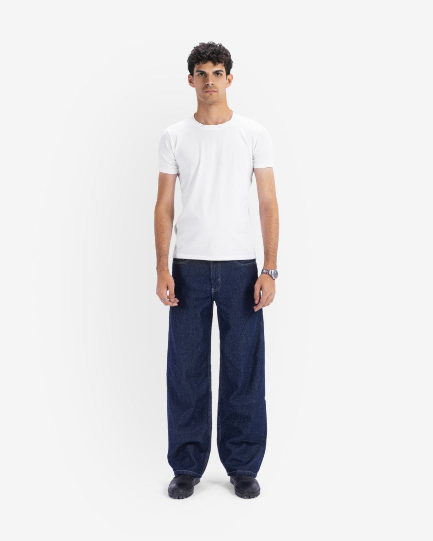 Raw blue regular fit jeans