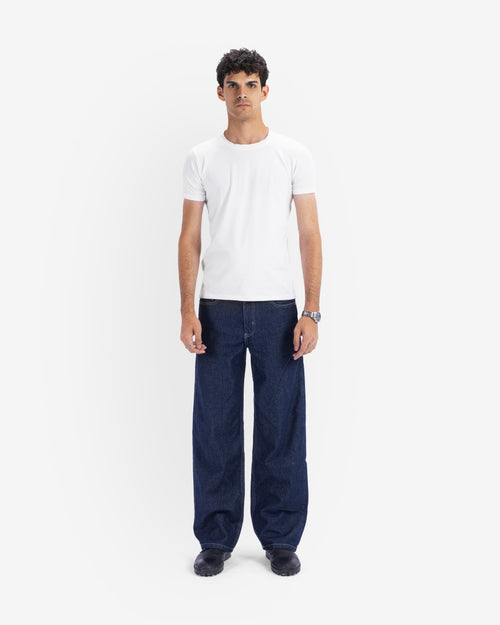 Raw blue regular fit jeans