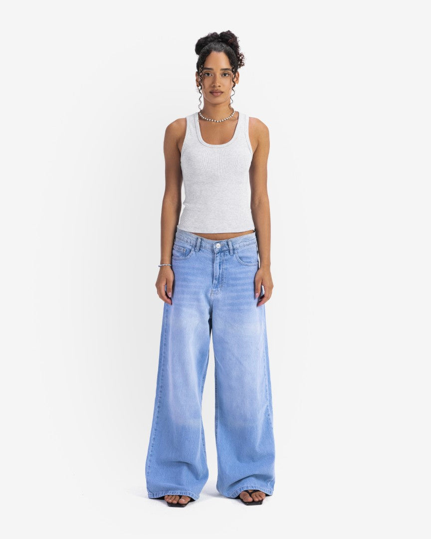 Sky Blue baggy denim