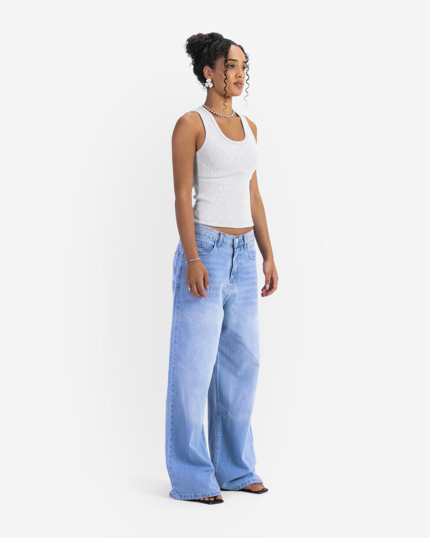 Sky Blue baggy denim