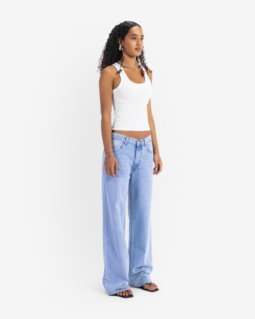 Sky blue regular fit jeans