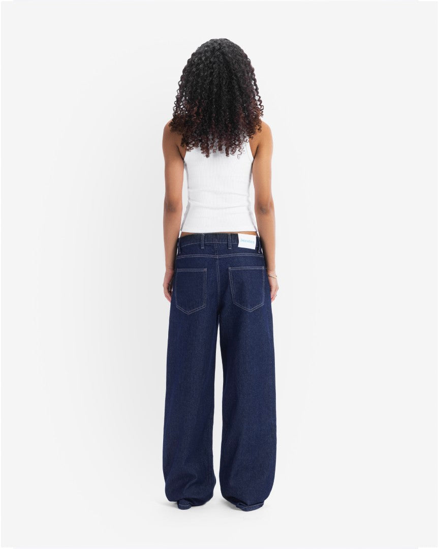 Raw blue regular fit jeans