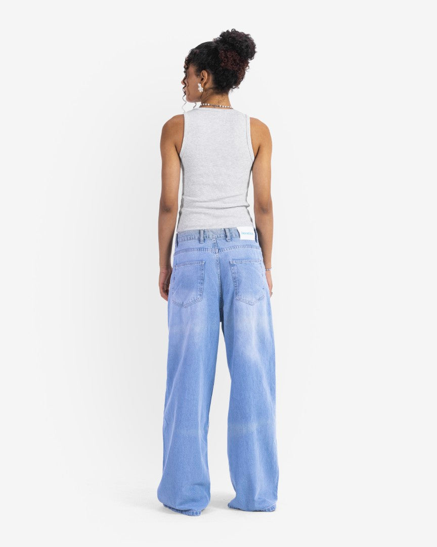 Sky Blue baggy denim